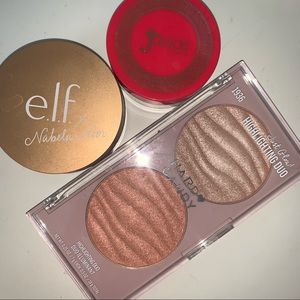Drugstore Highlighter bundle ft; juvias, hard candy & elf